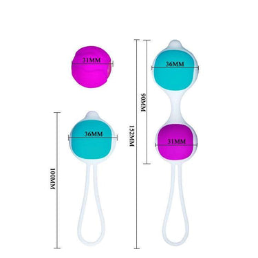 Set Palline Orgasmiche in Silicone, Pesi Diversi per Intense Sensazioni